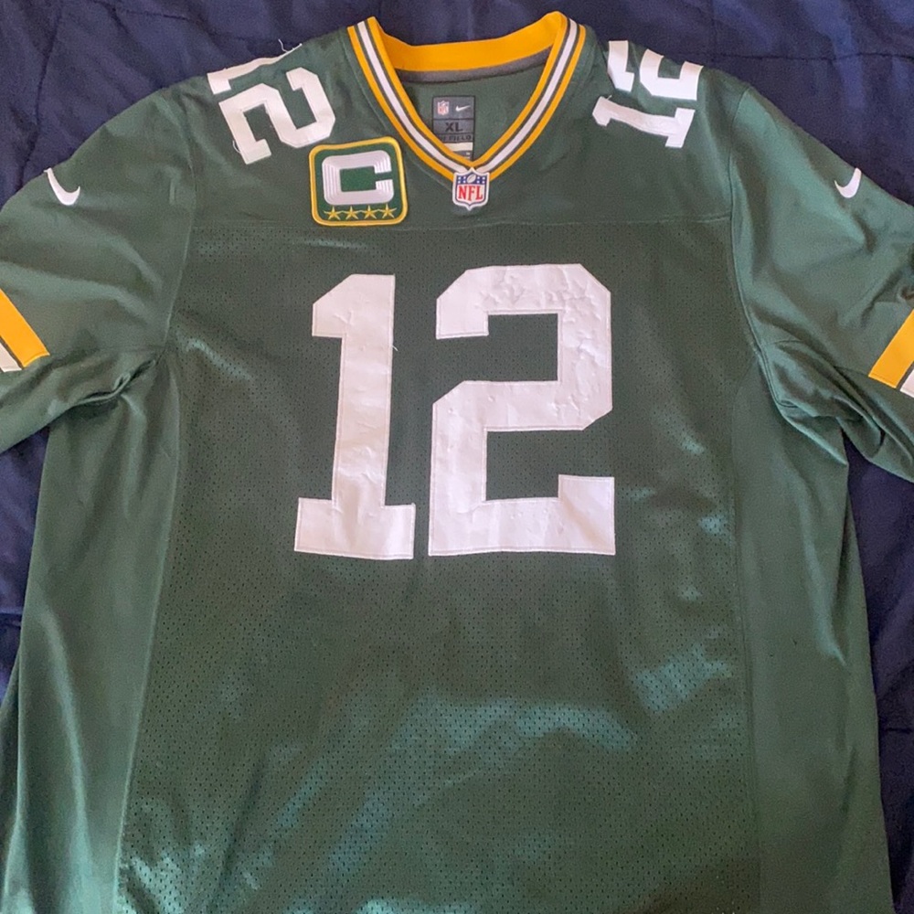 Aaron Rodgers - Green Bay Packers Home Green (XL)
